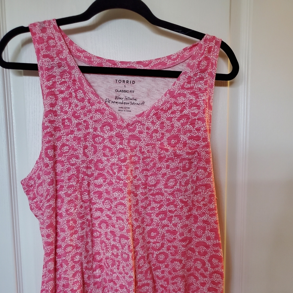 Womens pink tank top